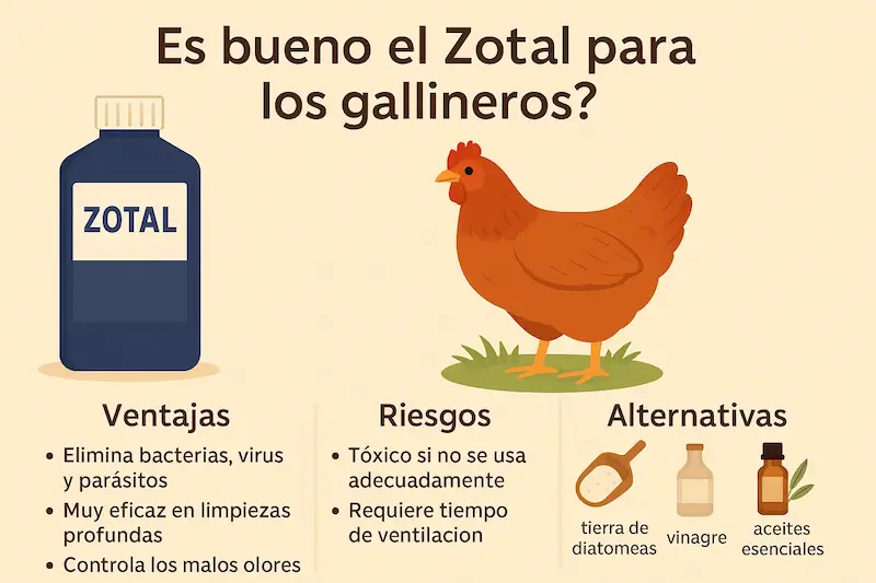 Es bueno el zotal para los gallineros